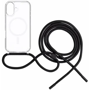 Etui FIXED MagPure Neck MagSafe do Apple iPhone 16 Plus Przezroczysty + czarna smycz - Etui i futerały do telefonów - miniaturka - grafika 1