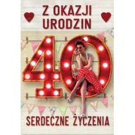 Kartki okolicznościowe i zaproszenia - Kartka okolicznościowa Urodziny duża 40 TDF24 - Trend - miniaturka - grafika 1