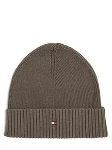 Tommy Hilfiger - Czapka męska z dodatkiem kaszmiru, zielony - Czapki męskie - miniaturka - grafika 1