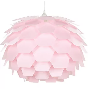 Beliani Lampa wisząca Lampa wisząca różowa SEGRE duża 202815 - Lampy sufitowe - miniaturka - grafika 1