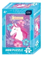 Puzzle - Puzzle Mini Interdruk 54 Elementy Jednorożrec - Ta70 - miniaturka - grafika 1
