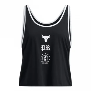 Damski top treningowy Under Armour Project Rock W Tank Boh - czarny - Koszulki i topy damskie - miniaturka - grafika 1