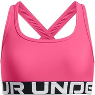 Biustonosze - Under Armour Biustonosz G Crossback - Super Różowy/Biały - YMD - miniaturka - grafika 1