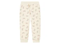 Spodnie i spodenki dla dziewczynek - lupilu® Spodnie dresowe niemowlęce (Biały we wzory, 110/116) - miniaturka - grafika 1