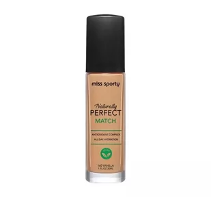 Miss Sporty Naturally Perfect Match wegański podkład nawilżający 160 Vanilla 30 ml - Podkłady do twarzy - miniaturka - grafika 1