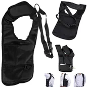 Torby podróżne - Saszetka antykradzieżowa Artnico pod ramie czarna - miniaturka - grafika 1