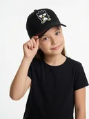 Czapki dla dzieci - Sinsay - Bawełniana czapka z naszywką i haftowanym napisem Bad Badtz-Maru - czarny - miniaturka - grafika 1