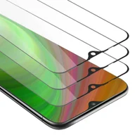Szkła hartowane na telefon - 3x Szkło Hartowane Do Samsung Galaxy M20 Folia pancerna Ochronny w PRZEZROCZYSTY Z CZARNYM Tempered Glass Cadorabo - miniaturka - grafika 1