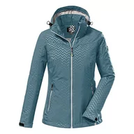 Kurtki damskie - Killtec Damska kurtka softshell z odpinanym kapturem KOS 176 WMN SFTSHLL JCKT, aqua, 42, 38390-000 - miniaturka - grafika 1