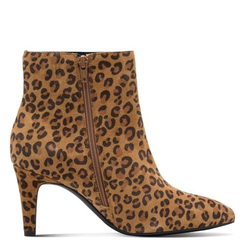 s.Oliver Damskie botki na obcasie 5-25316-43, w panterkę, 38 EU, Leopard, 38 EU