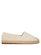 Espadryle damskie - DeeZee Espadryle Q124-2 Beżowy - miniaturka - grafika 1