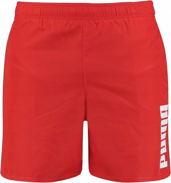 Y7458 PUMA Kąpielówki MĘSKIE WIĄZANE Z LOGO Swim Men's Mid Shorts M