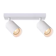 Oprawy, klosze i abażury - Podwójna punktowa oprawa sufitowa typu spot MALGA 2 White, listwa, IP20, 2xGU10, 220-240V, biała EDO777400 EDO - miniaturka - grafika 1