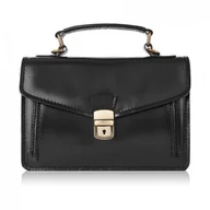 Plecaki - Klasyczna Skórzana Torebka Damska Czarna Paolo Peruzzi N07-Bl - Empik - miniaturka - grafika 1