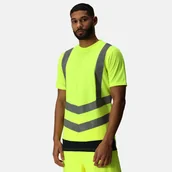 Koszulki sportowe męskie - Regatta Professional Męska koszulka odblaskowa Pro Hi Vis Żółty, Rozmiar: 3XL - miniaturka - grafika 1