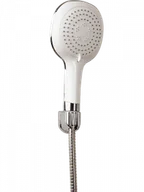 Zestawy prysznicowe - LAVEO NLL 60AD LUCAS Zestaw natryskowy punktowy Wymiar słuchawki:  117 mm Długość węża: 1500 mm Wykończenie: białe/chrom - miniaturka - grafika 1