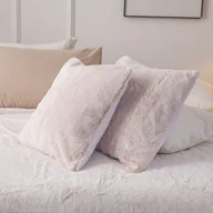 Poszewki na poduszki - Spod Igły i Nitki, Futrzana Poszewka na Poduszkę  Rabbit Puder, 45x45 cm - miniaturka - grafika 1