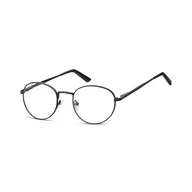Okulary korekcyjne, oprawki, szkła - Lenonki zerowki Oprawki okulary korekcyjne 976 czarne - miniaturka - grafika 1