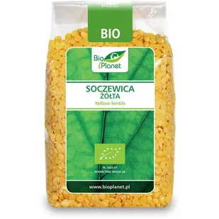 Bio Planet soczewica żółta 400g 5907814665577 - Ziarna i nasiona roślin strączkowych - miniaturka - grafika 1
