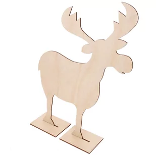 Renifer Z Podstawką Duży Sklejka - Ozdoby bożonarodzeniowe - miniaturka - grafika 1