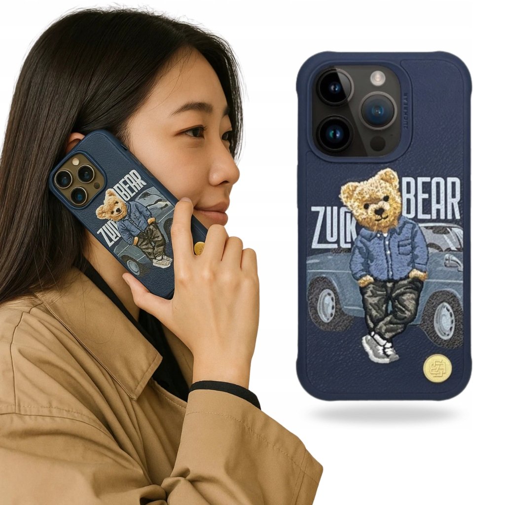 Etui Na Telefon Zuck Bear Do Iphone 16 Pro Plecki Nakładka Eko Skóra