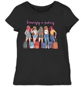 Koszulki i topy damskie - Koszulka damska dziewczyny w podróży czarna XL - miniaturka - grafika 1