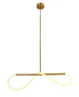Lampy sufitowe - Złota modernistyczna lampa wisząca LED 80 cm - D252 C1-N35 - miniaturka - grafika 1
