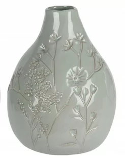 Wazon porcelanowy z dekorem kwiatów Lena, 10,5 x 14 cm - Wazony i flakony - miniaturka - grafika 1