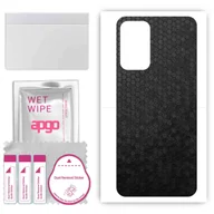 Szkła hartowane na telefon - Folia naklejka skórka strukturalna na TYŁ do Samsung Galaxy A73 -  Plaster Miodu Czarny - apgo SKINS - miniaturka - grafika 1