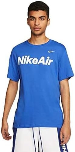 Nike męski T-shirt M NSW AIR SS TEE, game royal/(biały), 3XL, CK2232