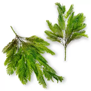 PAPROĆ ZIELONO-BRĄZOWA BUKIET LIŚCI - GUMOWE LIŚCIE PAPROCI W BUKIECIE 73 CM - Sztuczne kwiaty - miniaturka - grafika 1