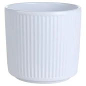 Donice - Osłonka cylinder ceramiczna 12 cm biały mat CERMAX - miniaturka - grafika 1