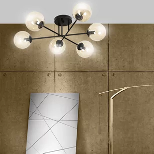 Emibig BRENDI 6B BL MIODOWY 833/6B lampa sufitowa 6x40W/E14 IP20 833/6B - Lampy sufitowe - miniaturka - grafika 2