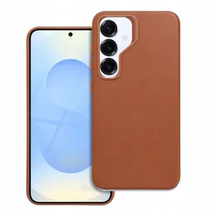 Futerał LEATHER MAG COVER kompatybilny z MagSafe do SAMSUNG S25 PLUS brązowy - Etui i futerały do telefonów - miniaturka - grafika 1