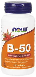 Now Foods NOW B-50 100tabs - Witaminy i minerały - miniaturka - grafika 1