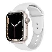 Akcesoria do smartwatchy - Apple Crong Liquid - Pasek do Watch 38/40mm (biały) - miniaturka - grafika 1