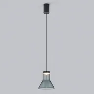 Lampy sufitowe - Helestra Fou żyrandol LED dymione szkło 13x13,5cm - miniaturka - grafika 1