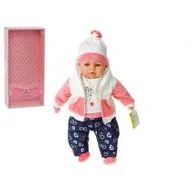 Lalki dla dziewczynek - Lalka bobas 45cm w zimowym ubranku z dźwiękiem mówi i śpiewa po polsku 567832-572119 Adar - miniaturka - grafika 1
