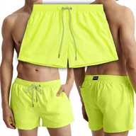 Kąpielówki męskie - Kąpielówki Męskie Neonowe Szorty Plażowe Kąpielowe Spodenki ATLANTIC - XL - miniaturka - grafika 1