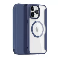 Pozostałe akcesoria do telefonów - DUX DUCIS Skin X Pro - futerał z klapką kompatybilny z MagSafe do Apple iPhone 15 Pro Max niebieski - miniaturka - grafika 1