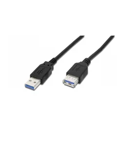 Przedłużacz USB3.0 SuperSpeed, USB A wtyk / USB A gniazdo, Cu AWG 28, 2x ekranowane, dł. 3.0m - Kable komputerowe i do monitorów - miniaturka - grafika 1