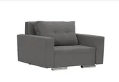 Sofy i kanapy - Fotel FOLLER z funkcją spania sofa Szary - miniaturka - grafika 1