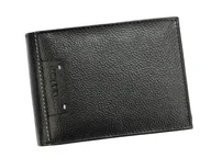 Portfele - Portfel Męski Polska Galanteria (PL) Skóra Licowa Duży Poziomy Bez Zapięcia RFID N992 CZARNY 13 x 9,5 x 2,5 [cm] - miniaturka - grafika 1