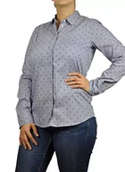 Bluzki damskie - Seidensticker Damska bluzka – modna bluzka – z woalu bluzka koszulowa z kołnierzem – krój regular fit – 100% wiskoza, niebieski biały, 42 - miniaturka - grafika 1