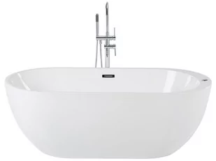 Wanna wolnostojąca LED z hydromasażem 170 x 80 cm biała NEVIS - Wanny z hydromasażem - miniaturka - grafika 1