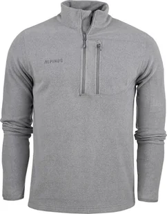 Alpinus Bluza polarowa męska Alpinus Kerkis 1/3 zipper szara Tactical MK18894 XL - Bluzy męskie - miniaturka - grafika 1