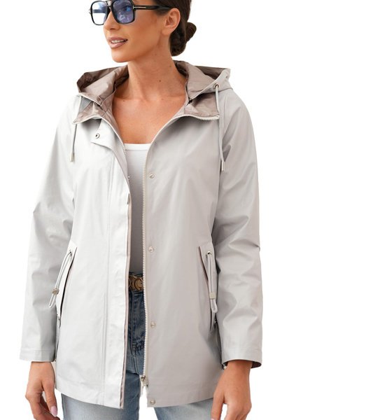 Damska kurtka parka przejściowa z kapturem WIOLA-40