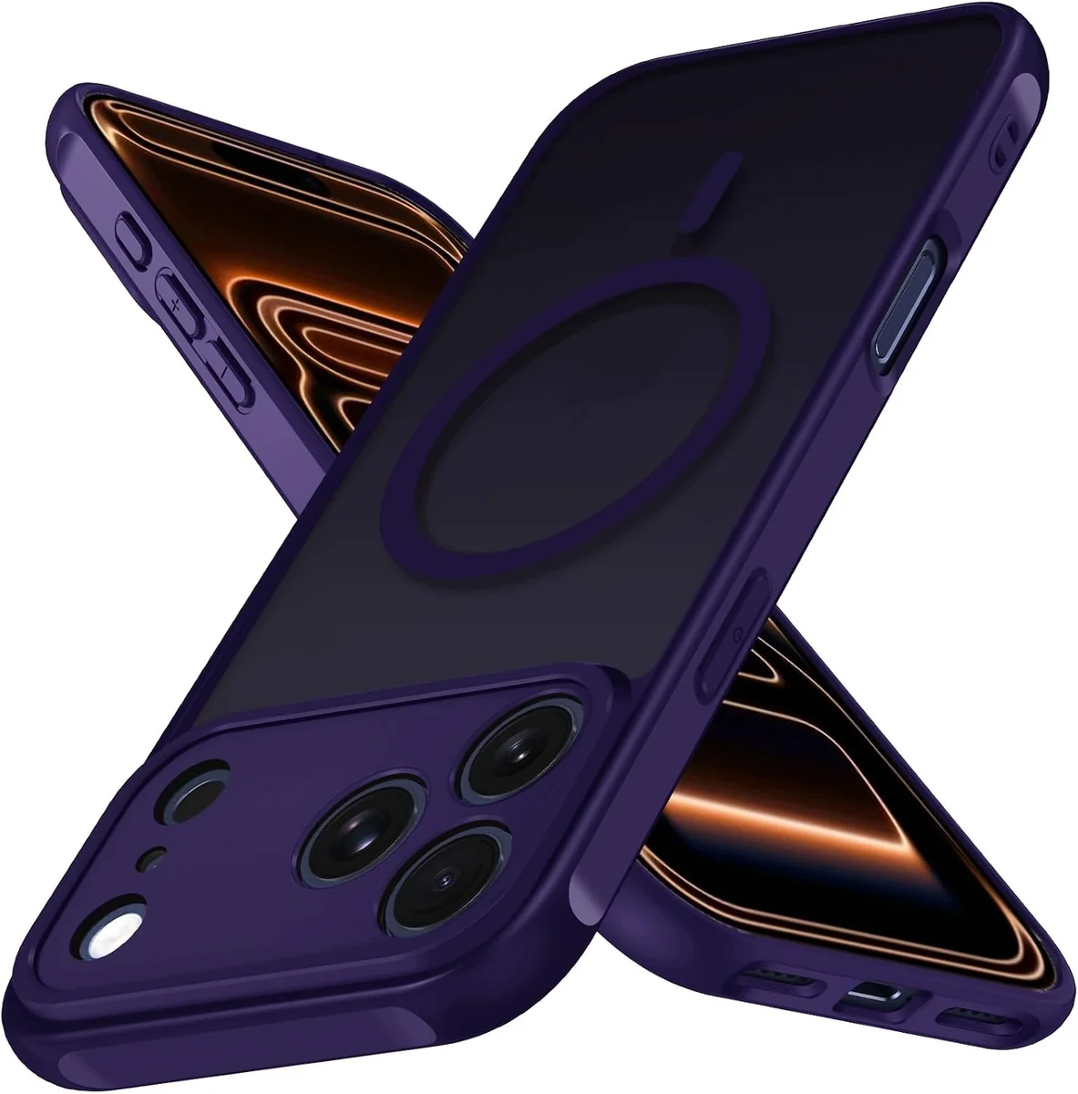 ETUI ETU MATOWE FIOLETOWE MAGNESOWE DO TELEFONU OCHRONA 6.1 CALA