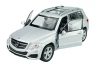 Samochody i pojazdy dla dzieci - WELLY MERCEDES-BENZ GLK SREBRNY 1:34 SAMOCHÓD NOWY METALOWY MODEL - miniaturka - grafika 1