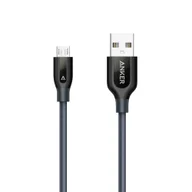 Kable komputerowe i do monitorów - Anker PowerLine+ Micro USB kabel USB 0,9 m Micro-USB B USB A Czarny - miniaturka - grafika 1